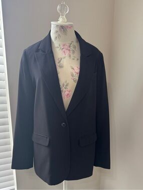 Vince Camuto Black Women's Single-Button Blazer